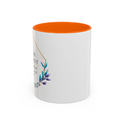 Dental Hygienist Floral Coffee Mug – "I Know What You Ate Last Night"
