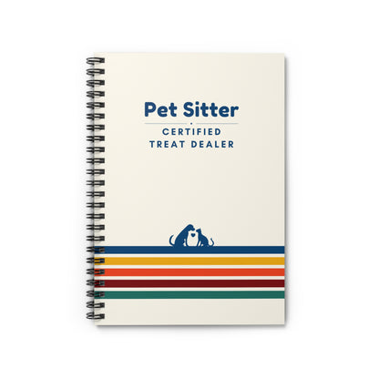 Pet Sitter Spiral Notebook – “Certified Treat Dealer.”