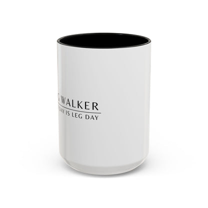 Dog Walker Coffee Mug – “Every day is leg day.”
