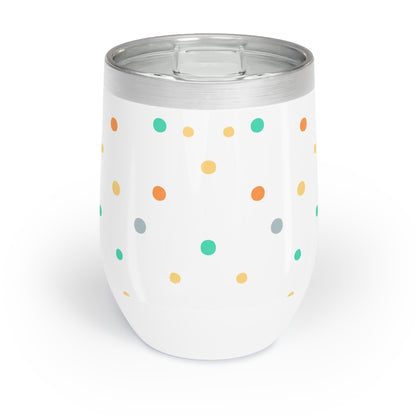 Wine Tumbler, “TA Mode: Everything Is on Fire, but I’m Smiling”