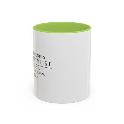 Hairstylist Coffee Mug – “I’m a Stylist, Not a Magician. (But Close.)”