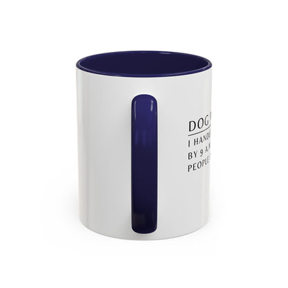 Dog Walker Golden Retriever Coffee Mug – “I handle more crap before 9 a.m. than most people do all day.”