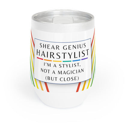 Wine Tumbler – “Hairstylist: I’m a Stylist, Not a Magician (But Close)”