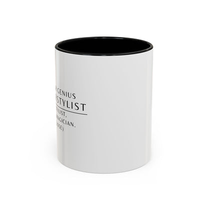 Hairstylist Coffee Mug – “I’m a Stylist, Not a Magician. (But Close.)”