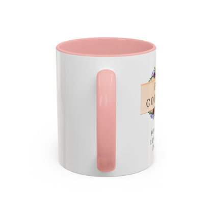 Project Coordinator Floral Coffee Mug – “90% planning, 10% screaming internally.”