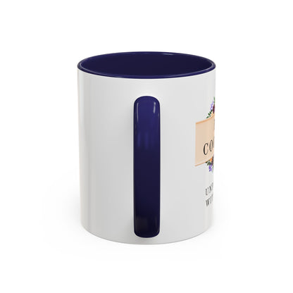 Project Coordinator Floral Coffee Mug – “Unpaid therapist with a checklist.”