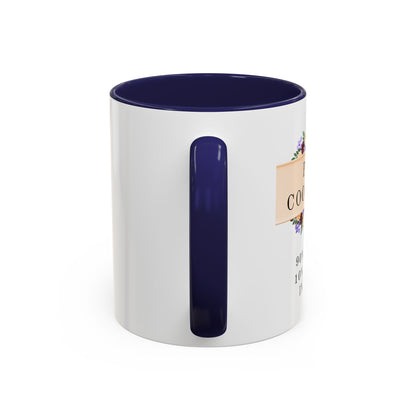 Project Coordinator Floral Coffee Mug – “90% planning, 10% screaming internally.”