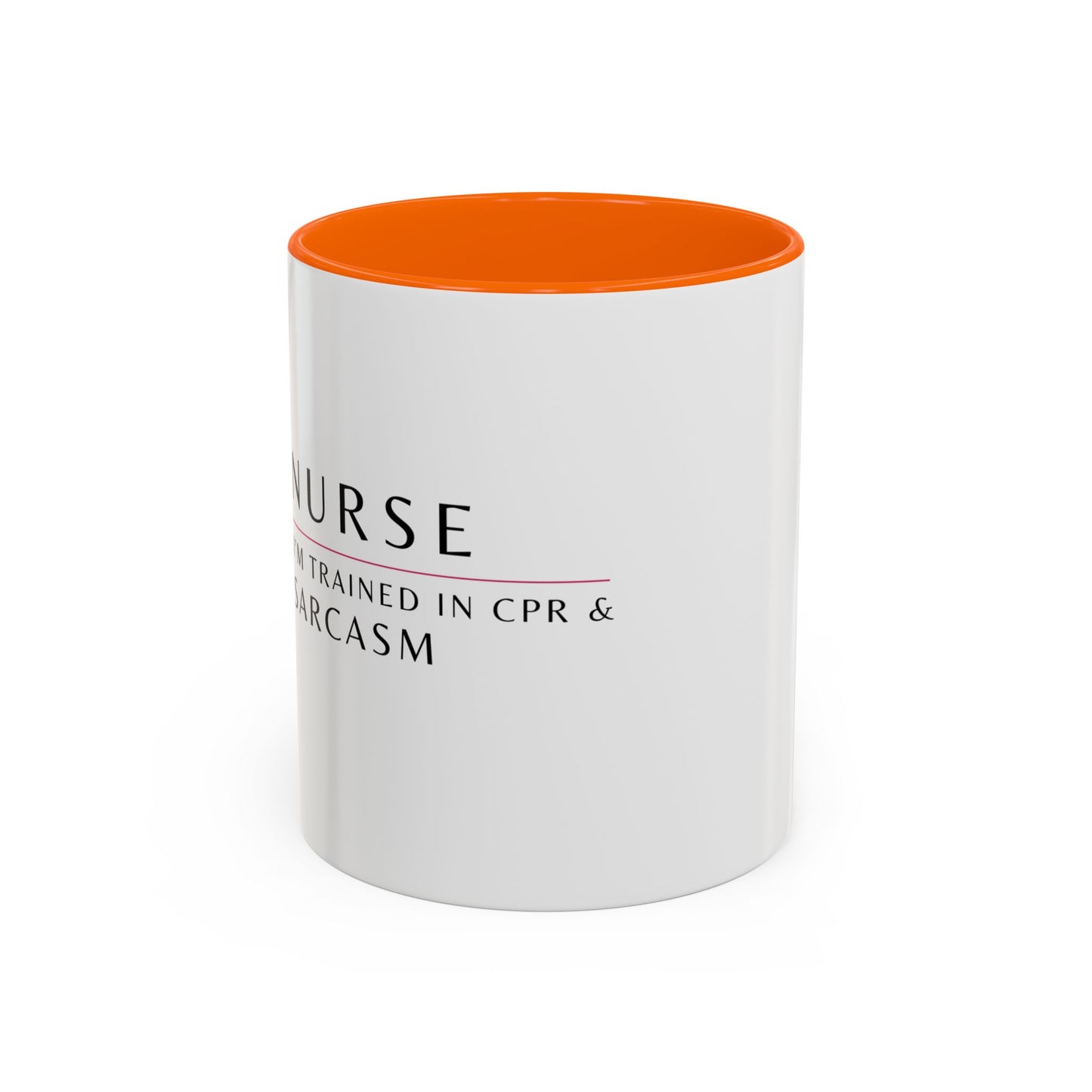 Nurse Floral Coffee Mug – "I’m Trained in CPR and Sarcasm"