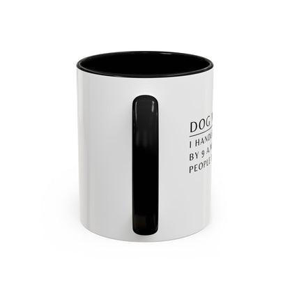Dog Walker Golden Retriever Coffee Mug – “I handle more crap before 9 a.m. than most people do all day.”