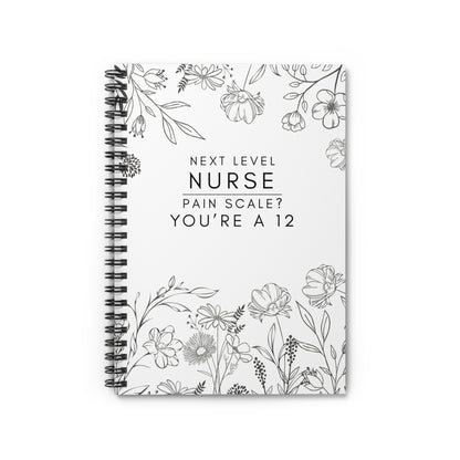 Nurse Floral Notebook – "Today’s Goal: No Lawsuits"