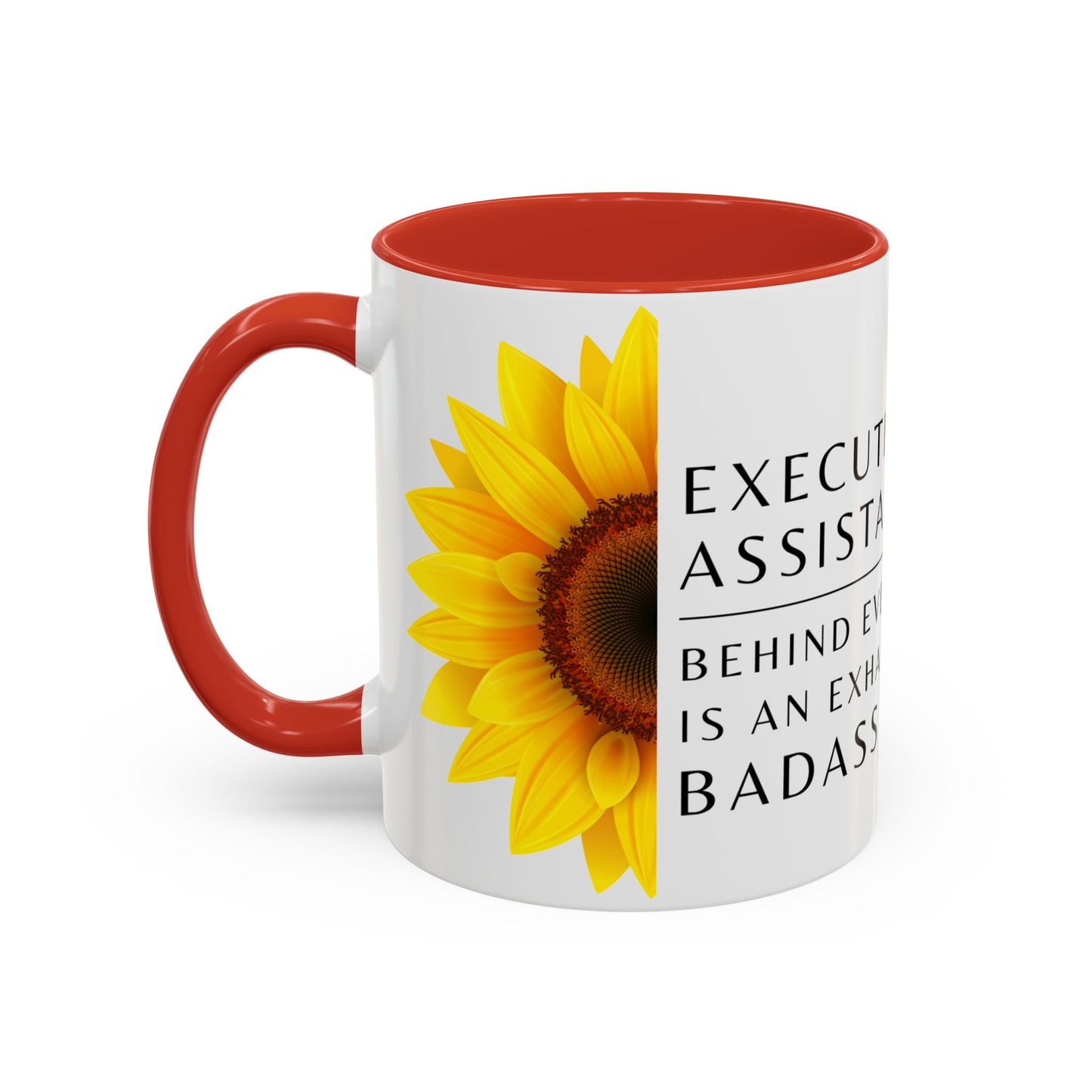 Executive Assistant Floral Coffee Mug – “Behind every exec is an exhausted badass.”