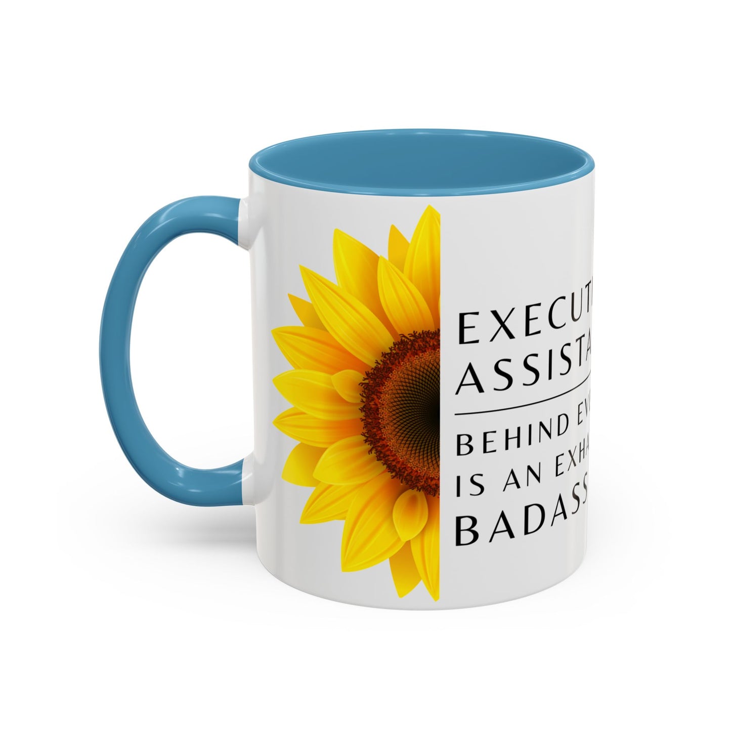 Executive Assistant Floral Coffee Mug – “Behind every exec is an exhausted badass.”