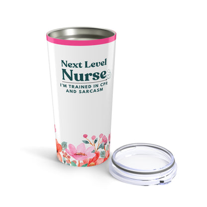 Nurse Tumbler 20 oz. – “I’m Trained in CPR and Sarcasm”
