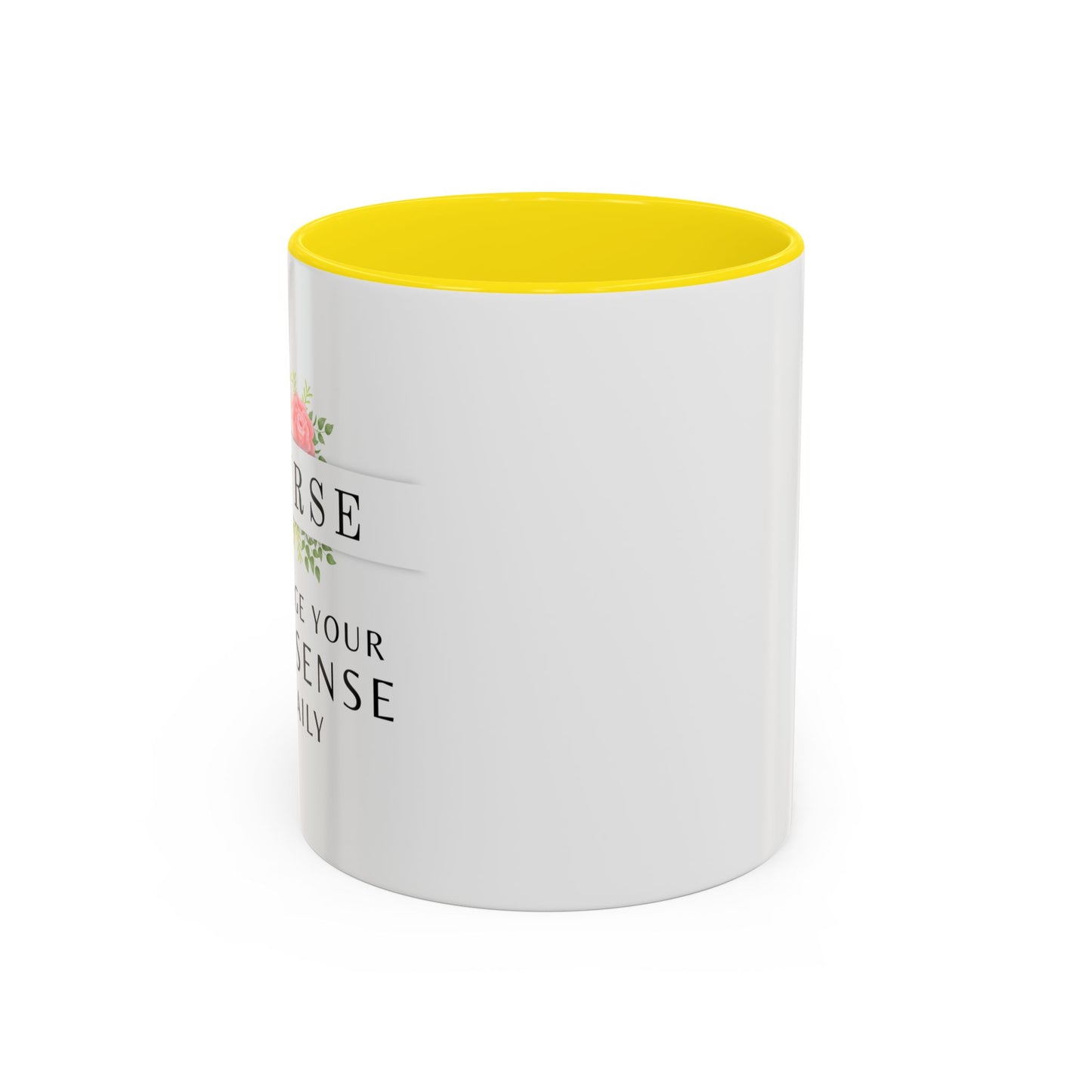 Nurse Floral Coffee Mug – "I Triage Your Nonsense Daily"