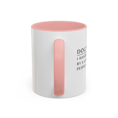 Dog Walker Golden Retriever Coffee Mug – “I handle more crap before 9 a.m. than most people do all day.”