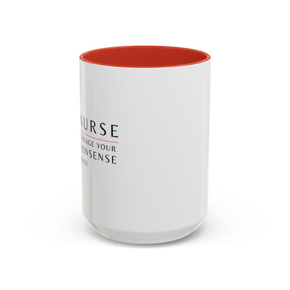 Nurse Sunflower Coffee Mug – "I Triage Your Nonsense Daily"