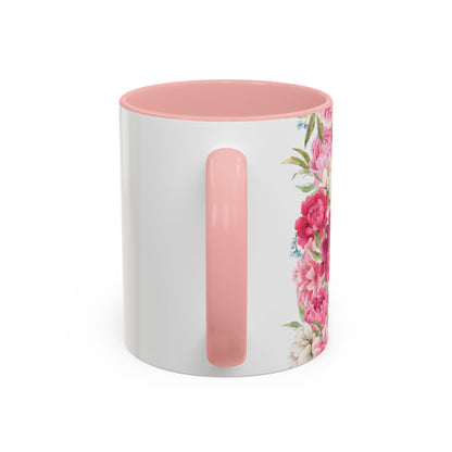 Dental Hygienist Floral Coffee Mug – "Warning: Sharp Tools, Sharper Sarcasm"