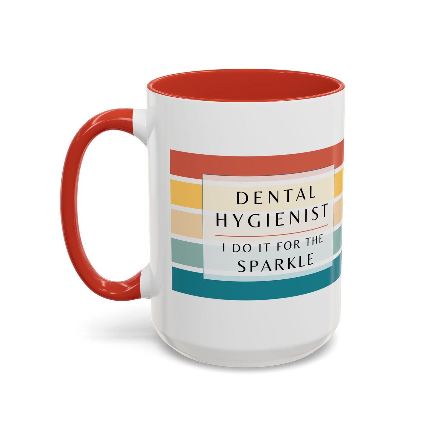 Dental Hygienist Striped Coffee Mug – "I Do It for the Sparkle"