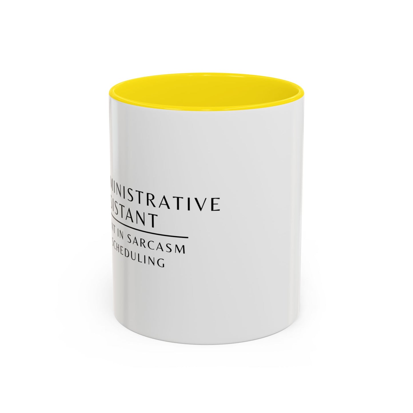Administrative Assistant Floral Coffee Mug: "Fluent in Sarcasm and Scheduling"