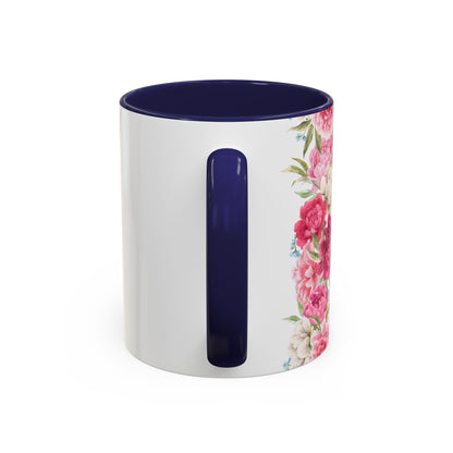 Nurse Floral Coffee Mug – "I’m Trained in CPR and Sarcasm"