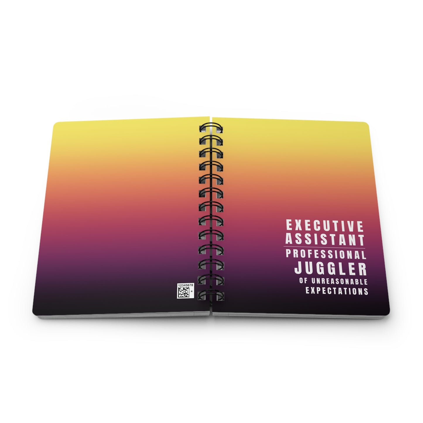 Executive Assistant Notebook – “Professional Juggler of Unreasonable Expectations.” 🎪🌸📓