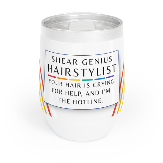Wine Tumbler – “Hairstylist: Your Hair Is Crying for Help, and I’m the Hotline”