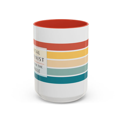 Dental Hygienist Striped Coffee Mug – "I Do It for the Sparkle"