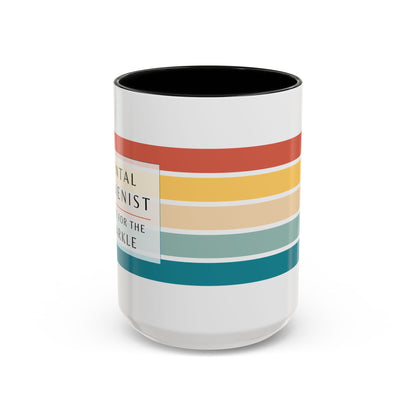Dental Hygienist Striped Coffee Mug – "I Do It for the Sparkle"