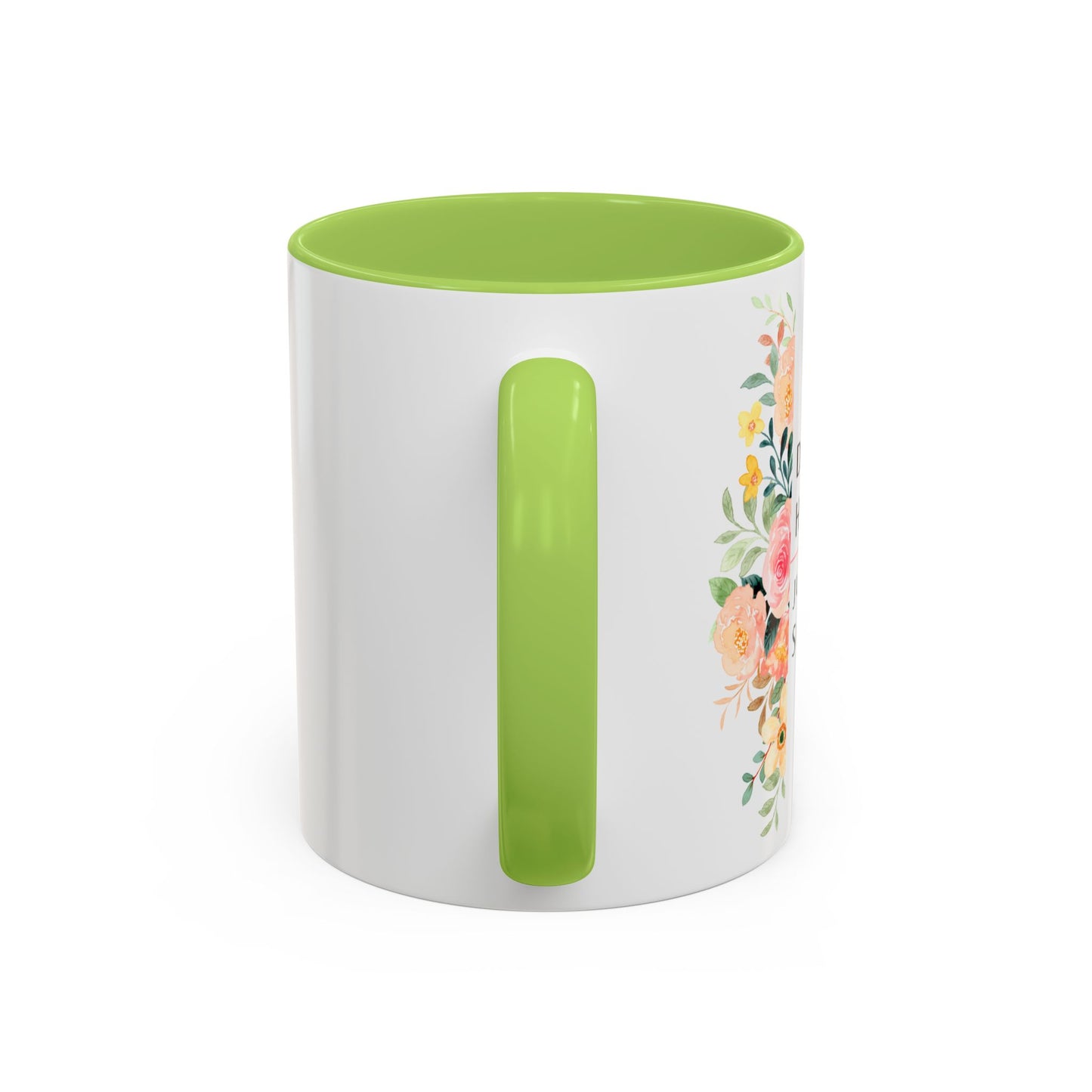 Dental Hygienist Floral Coffee Mug – "Just Here for the Scrape Sound"