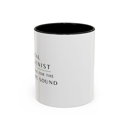 Dental Hygienist, Floral Coffee Mug – "Just Here for the Scrape Sound"