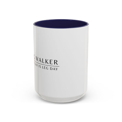 Dog Walker Coffee Mug – “Every day is leg day.”