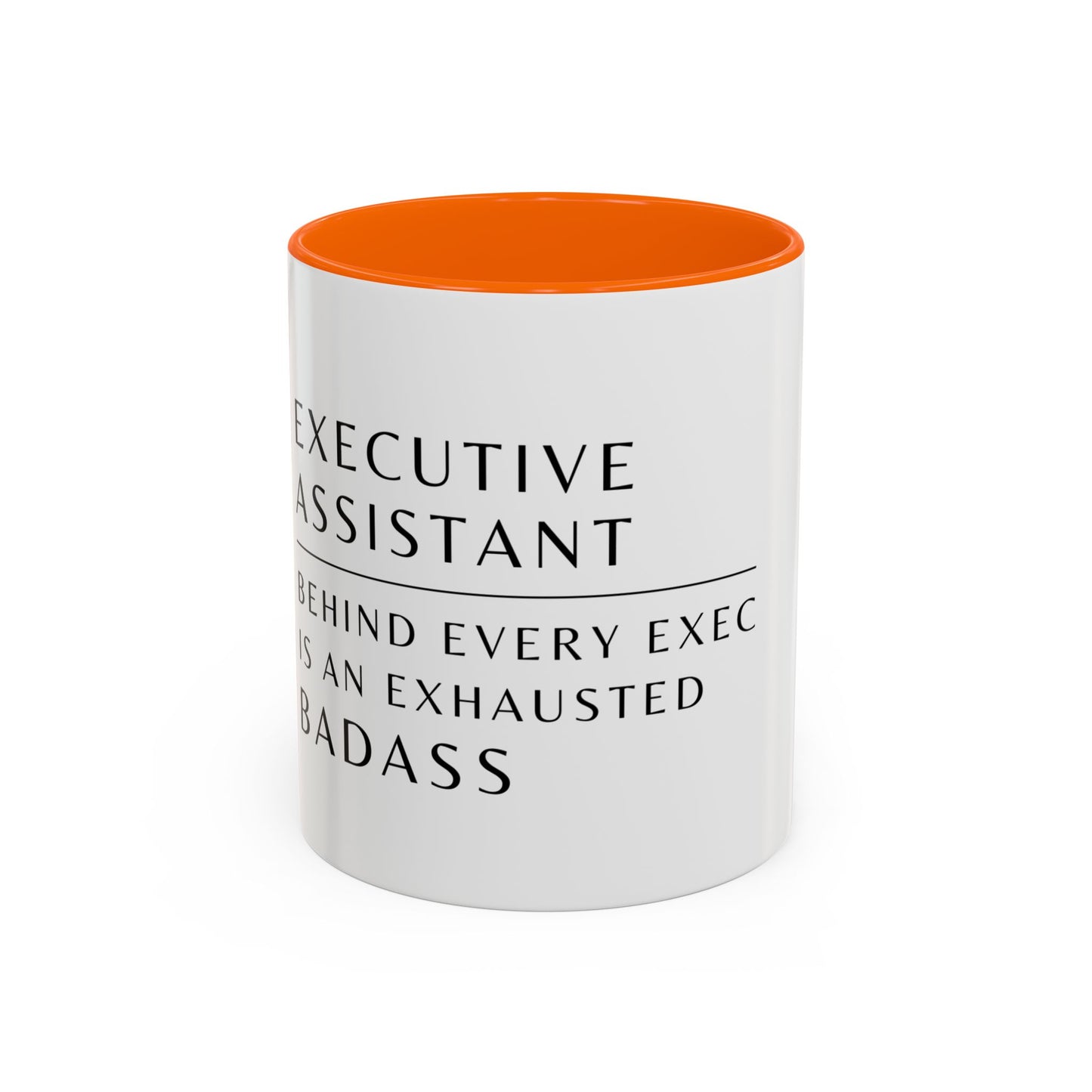 Executive Assistant Floral Coffee Mug – “Behind every exec is an exhausted badass.”