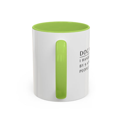 Dog Walker Golden Retriever Coffee Mug – “I handle more crap before 9 a.m. than most people do all day.”