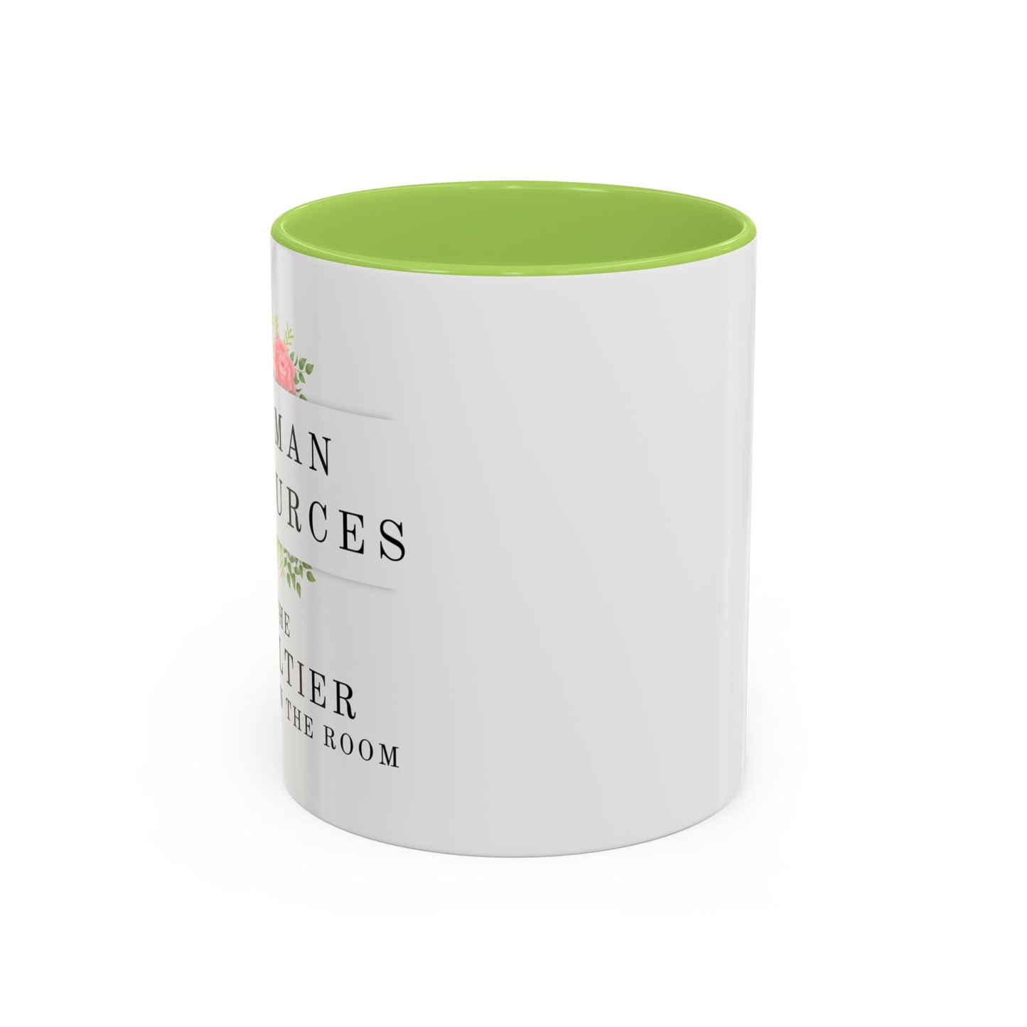 Human Resources Floral Coffee Mug: "Because Common Sense Isn’t That Common"