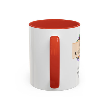 Project Coordinator Floral Coffee Mug – “90% planning, 10% screaming internally.”