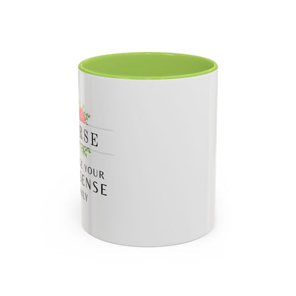 Nurse Floral Coffee Mug – "I Triage Your Nonsense Daily"
