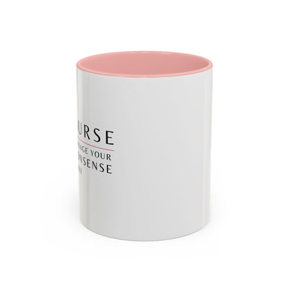 Nurse Sunflower Coffee Mug – "I Triage Your Nonsense Daily"