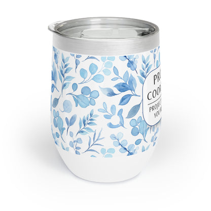 Project Coordinator 12 oz. Floral Wine Tumbler – “Project Not on Fire? You’re Welcome.”