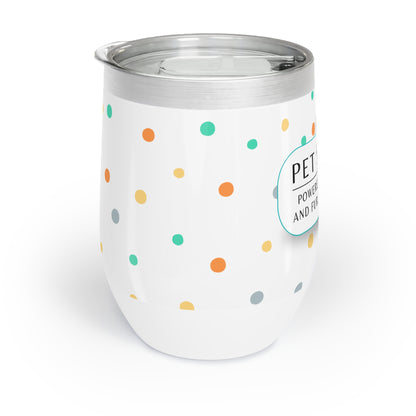 Pet Sitter Wine Tumbler – “Powered by Coffee and Fur. Mostly Fur.”
