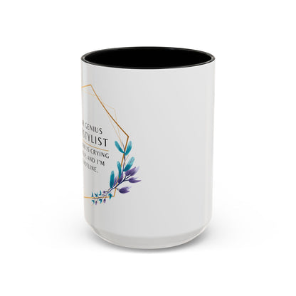 Hairstylist Coffee Mug – “Your Hair Is Crying for Help, and I’m the Hotline.”