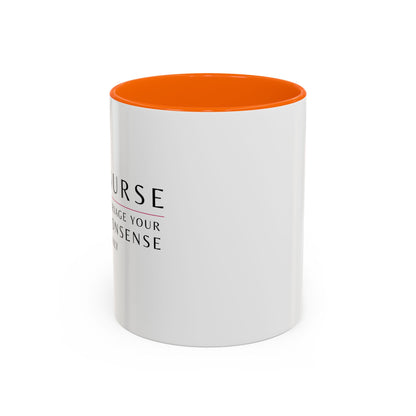 Nurse Sunflower Coffee Mug – "I Triage Your Nonsense Daily"