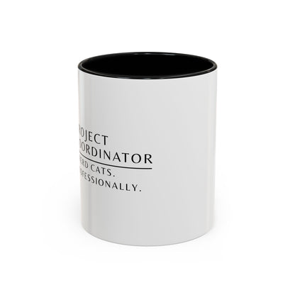 Project Coordinator Sunflower Coffee Mug – “I herd cats. Professionally.”