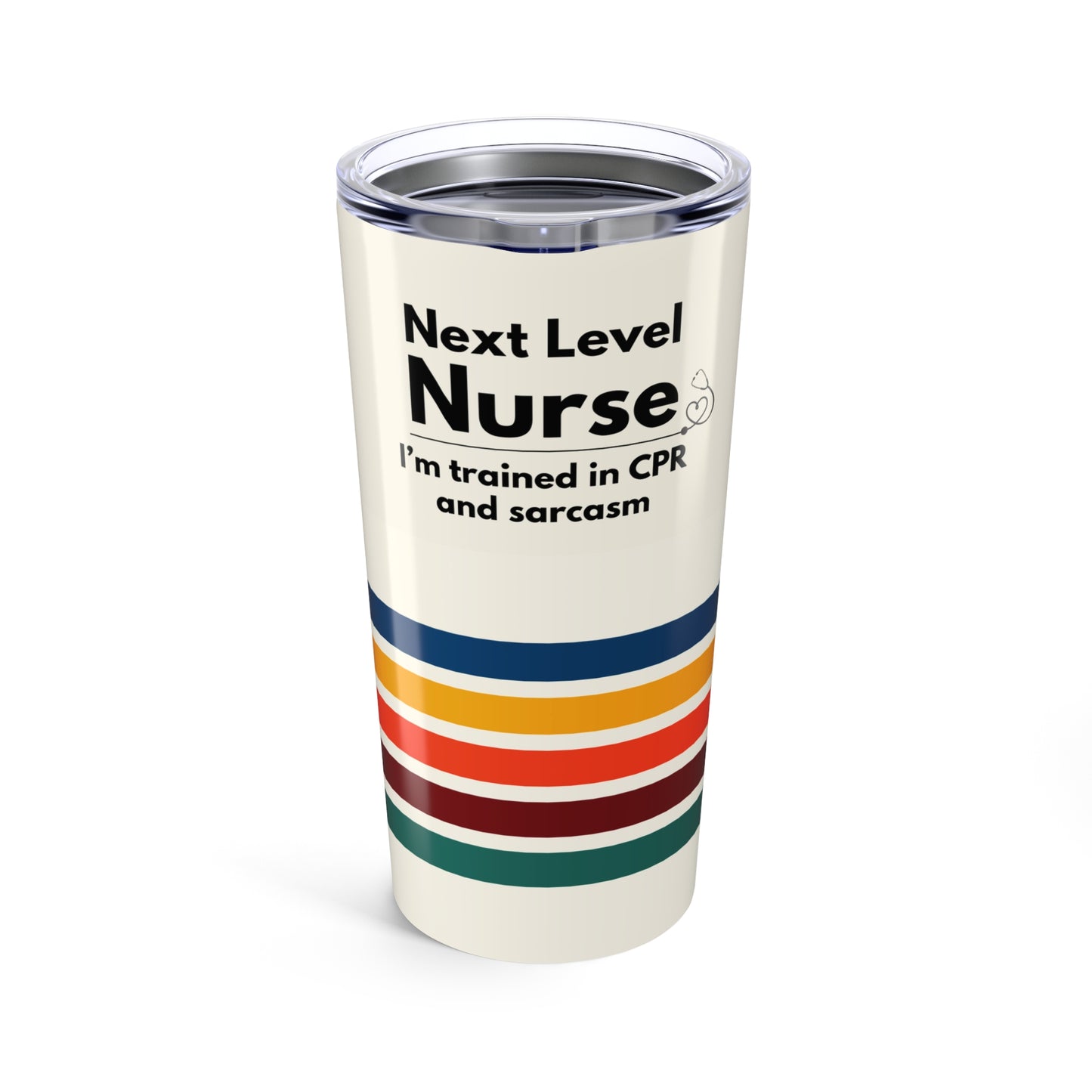 Nurse Tumbler 20 oz. – “I’m Trained in CPR and Sarcasm”