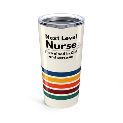 Nurse Tumbler 20 oz. – “I’m Trained in CPR and Sarcasm”