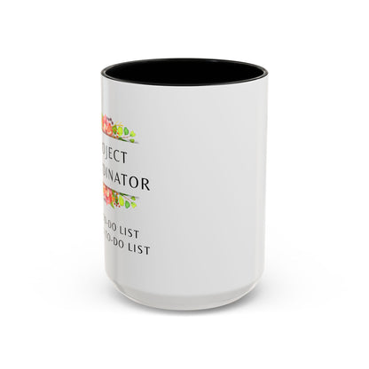 Project Coordinator Floral Coffee Mug – “My to-do list has a to-do list.”