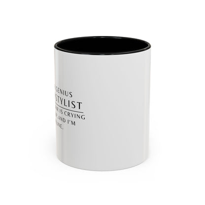 Hairstylist Mug – “Your Hair Is Crying for Help, and I’m the Hotline.”