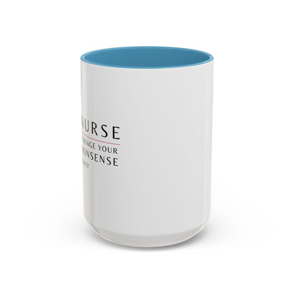 Nurse Sunflower Coffee Mug – "I Triage Your Nonsense Daily"