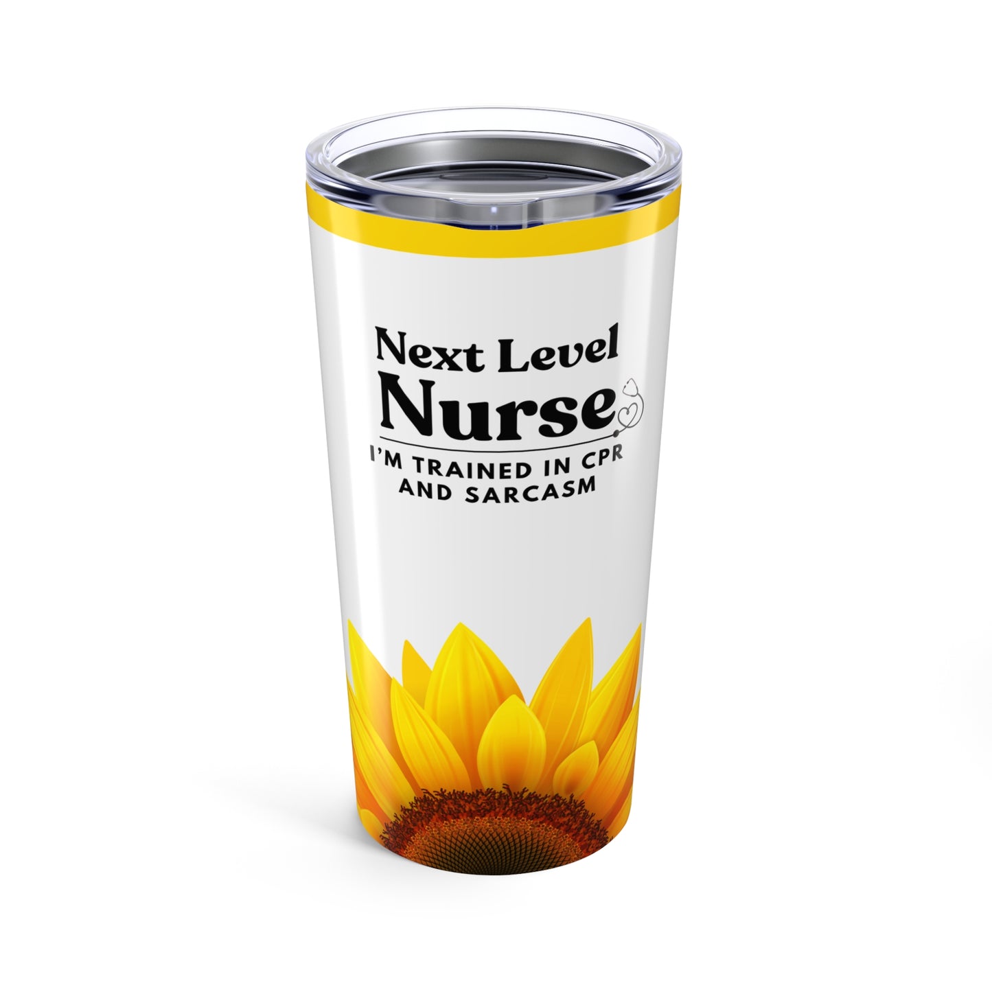 Nurse Tumbler 20 oz. – “I’m Trained in CPR and Sarcasm”