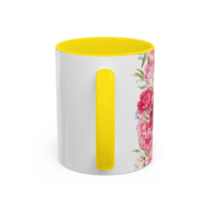 Dental Hygienist Floral Coffee Mug – "Warning: Sharp Tools, Sharper Sarcasm"