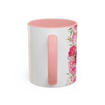 Nurse Floral Coffee Mug – "I’m Trained in CPR and Sarcasm"